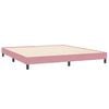 vidaXL Sommier &agrave; lattes de lit sans matelas rose 200x220 cm velours