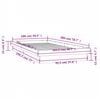 vidaXL Cadre de lit &agrave; LED sans matelas 100x200 cm bois massif