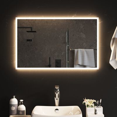 vidaXL Miroir de salle de bain à LED 80x50 cm