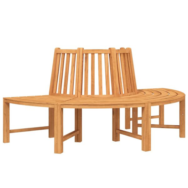 vidaXL Bancs circulaires lot de 2 demi-rond &Oslash;201 cm bois massif teck