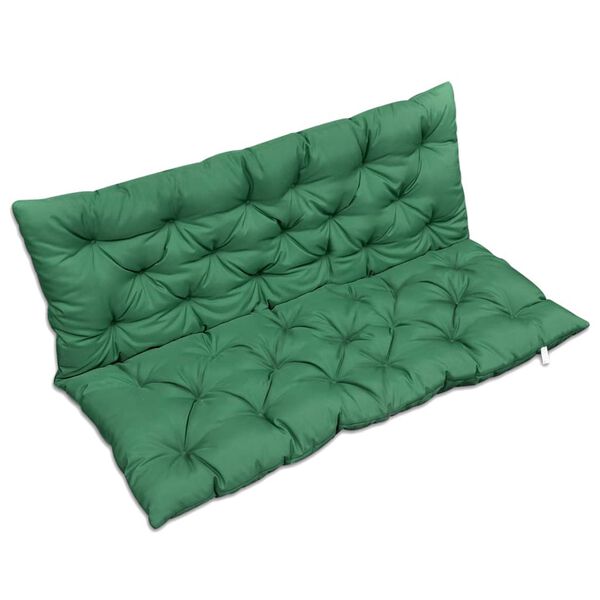 vidaXL Coussin vert pour balancelle 120 cm