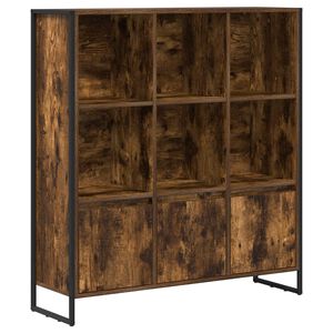 vidaXL Biblioth&egrave;que 99,5 x 30 x 108 cm Bois d'ing&eacute;nierie Ch&ecirc;ne Fum&eacute;