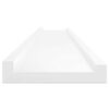 vidaXL &Eacute;tag&egrave;res murales 4 pcs Blanc brillant 115x9x3 cm