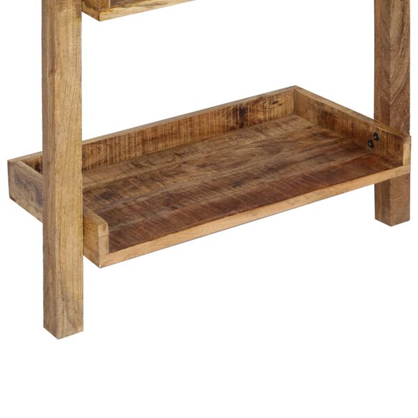 vidaXL Étagère à échelle Marron 75x37x205 cm Bois de manguier solide