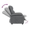 vidaXL Fauteuil inclinable Anthracite Similicuir
