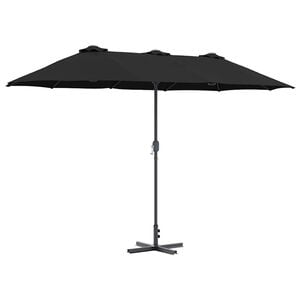 vidaXL Parasol de jardin 370 x 197 x 239 cm Polyester et Aluminium