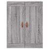 vidaXL Armoires murales 2 pcs sonoma gris bois d'ing&eacute;nierie