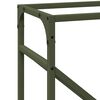vidaXL Portant de bois chauffage vert olive 40x25x100 cm