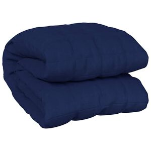 vidaXL Couverture lest&eacute;e Bleu 138x200 cm 10 kg Tissu