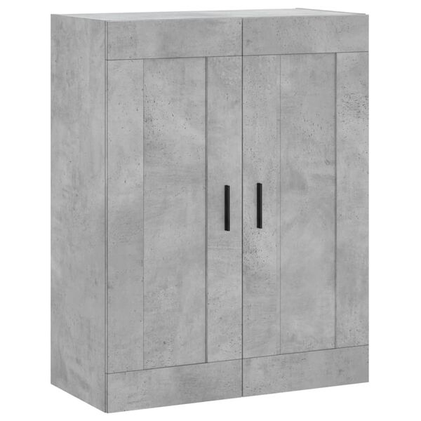 vidaXL Armoire murale gris béton 69,5x34x90 cm bois d'ingénierie