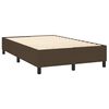 vidaXL Sommier &agrave; lattes de lit avec matelas Marron fonc&eacute; 120x200 cm