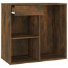 vidaXL Armoire cosmétique Chêne fumé 80x40x75 cm Bois d'ingénierie