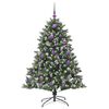 vidaXL Sapin de No&euml;l artificiel Vert 150 cm PVC, plastique et acier