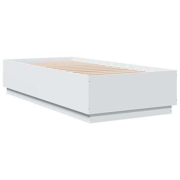 vidaXL Cadre de lit sans matelas blanc 100x200 cm