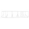 vidaXL Chenil d'ext&eacute;rieur pour chiens argent&eacute; 8x4x2 m acier galvanis&eacute;