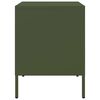 vidaXL Table de chevet vert olive 36x39x50,5 cm acier