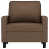 vidaXL Fauteuil Marron 60 cm Tissu