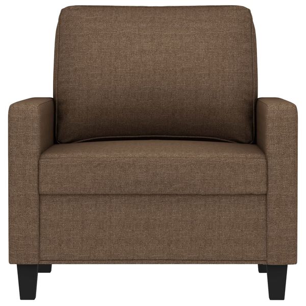 vidaXL Fauteuil Marron 60 cm Tissu