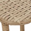 VidaXL Table de jardin pliante beige 90 x 51 x 75 cm polyrotin