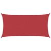 vidaXL Voile d'ombrage 160 g/m&sup2; Rouge 4x7 m PEHD
