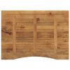 vidaXL Dessus de bureau avec courbe 110x80x2,5 cm manguier massif brut
