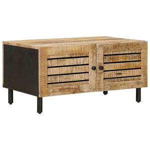 vidaXL Table basse Naturel 80 x 50 x 40 cm Bois de mangue massif