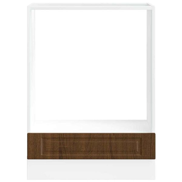vidaXL Armoire à four Porto chêne marron bois d'ingénierie