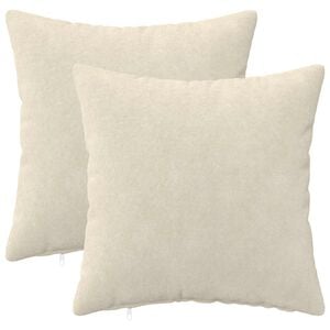 vidaXL Housse de coussin 2 pcs HEERLEN Cr&egrave;me 30 x 30 cm