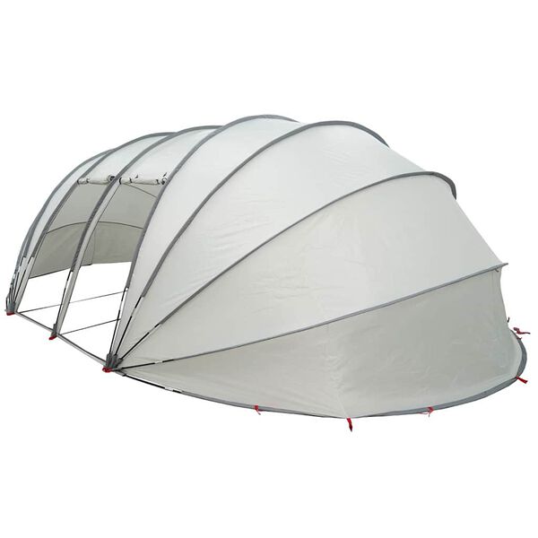 vidaXL D&ocirc;me de tente de piscine Gris 538 x 440 x 204 cm
