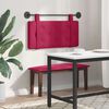 vidaXL T&ecirc;te de lit suspendue Bordeaux 100 x 55 x 5 cm Velours