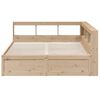 vidaXL Lit biblioth&egrave;que sans matelas 150x200 cm bois massif de pin