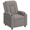 vidaXL Fauteuil inclinable Taupe 75 x 95 x 100 cm Tissu