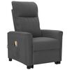 vidaXL Fauteuil de massage inclinable Gris fonc&eacute; Tissu