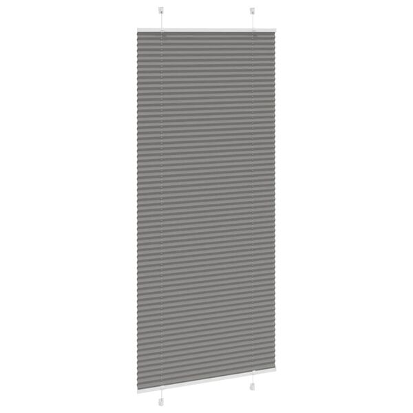 vidaXL Store pliss&eacute; anthracite 100x200 cm largeur du tissu 99,4 cm
