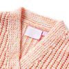 Cardigan pour enfants tricoté rose mélangé 128