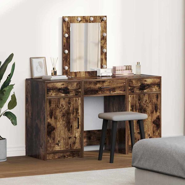 vidaXL Table de Toilette Marron 50 x 41 x 135 cm Bois d'ing&eacute;nierie