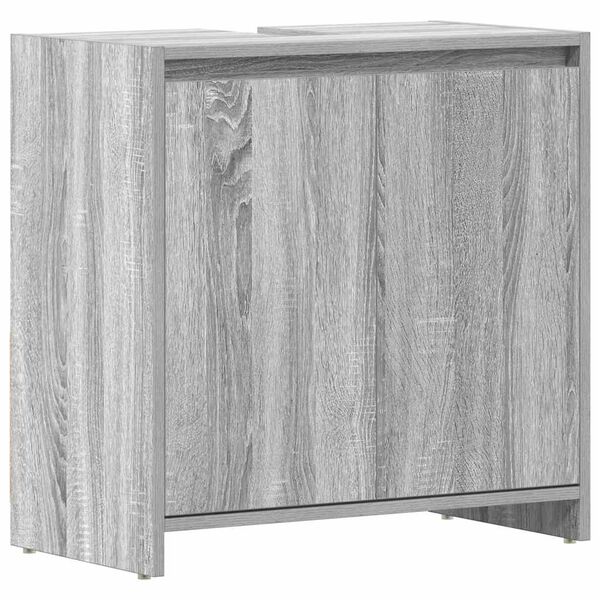 vidaXL Armoire de bain Sonoma gris 60x33x61 cm Bois d'ing&eacute;nierie