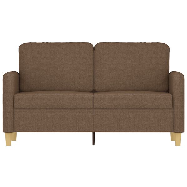 vidaXL Canap&eacute; &agrave; 2 places Marron 120 cm Tissu