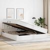 vidaXL Lit avec rangement et matelas Blanc pur 200 x 200 cm
