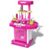 vidaXL Cuisine de jeu avec effets de son et de lumi&egrave;re Rose