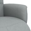vidaXL Fauteuil inclinable avec repose-pieds gris clair tissu