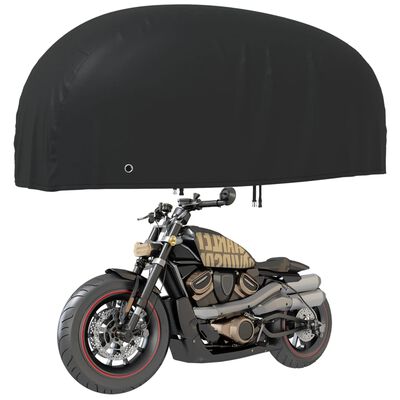 vidaXL Housse de motocyclette noir 245x105x125 cm oxford 210D