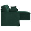 vidaXL Canap&eacute; Vert fonc&eacute; 198 x 134 x 80 cm Velours