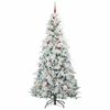 vidaXL Sapin de No&euml;l Artificiel &agrave; Branches Articul&eacute;es Blanc 240 cm