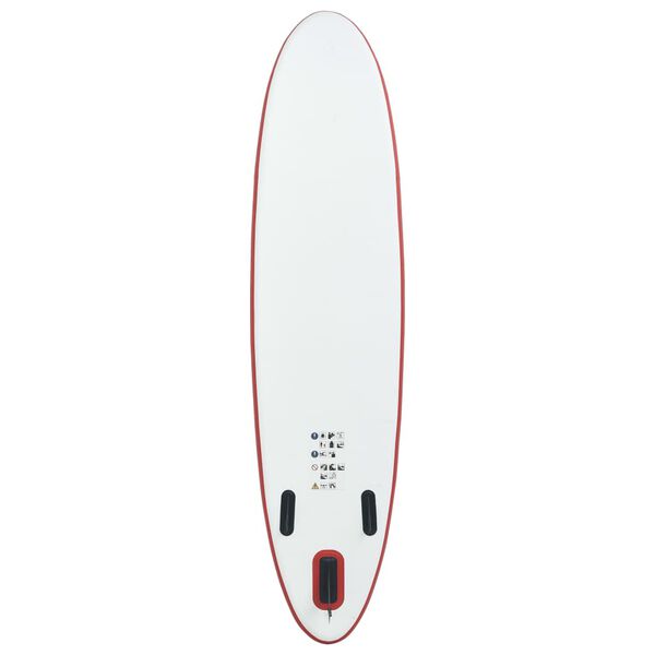 vidaXL Ensemble de planches SUP gonflables Rouge et blanc