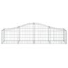 vidaXL Paniers à gabions arqués 8 pcs 200x50x40/60 cm fer galvanisé