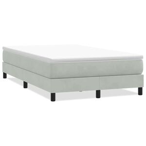 vidaXL Sommier &agrave; lattes de lit sans matelas gris clair 120x220cm