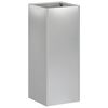 vidaXL Cache-pot de jardin Argent&eacute; 20 x 20 x 40 cm Acier galvanis&eacute;