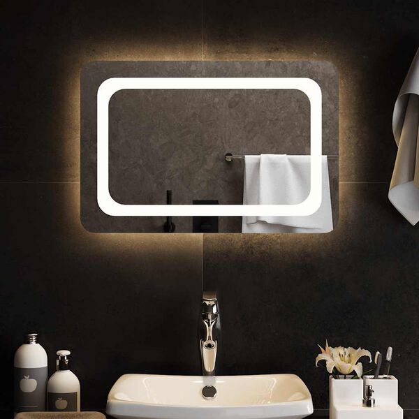 vidaXL Miroir de salle de bain &agrave; LED 60x40 cm