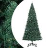vidaXL Sapin de Noël artificiel avec support vert 500 cm PVC